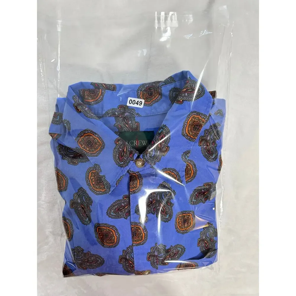 Vintage J Crew Oarsmen Men's Medium Blue Paisley